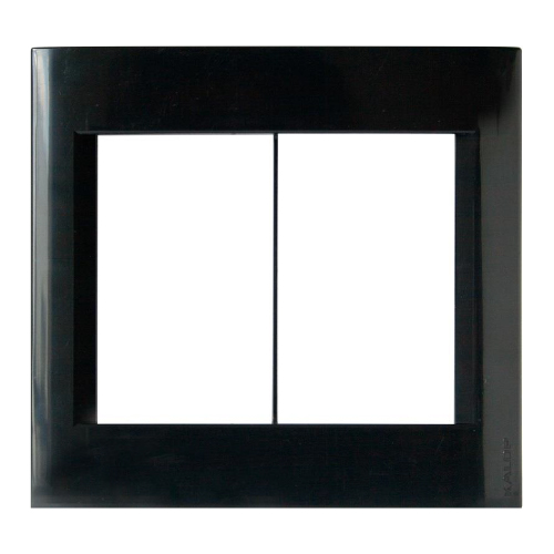 Tapa 6 módulos negra